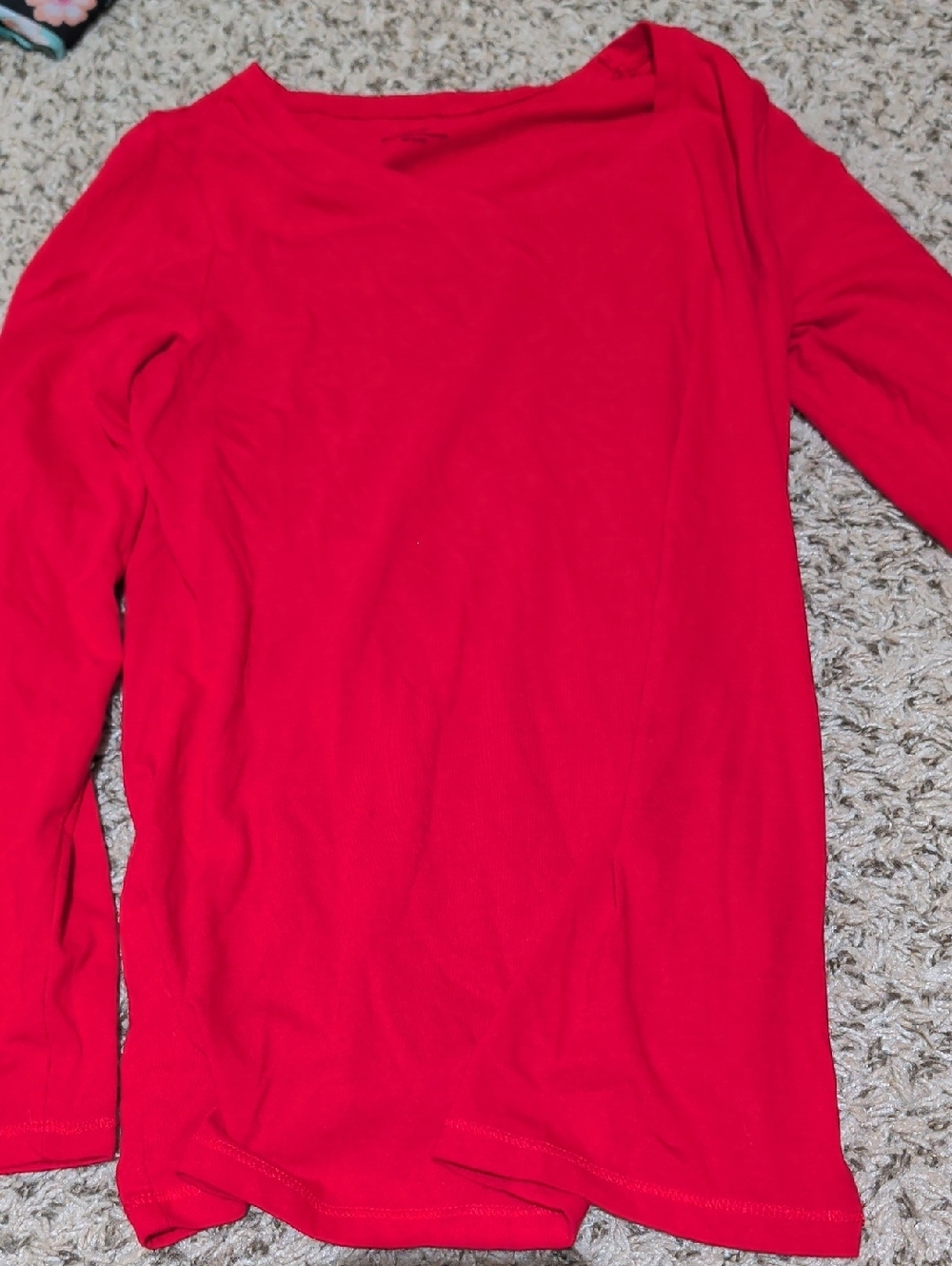 No Boundaries Bright Red Long Sleeve Tee